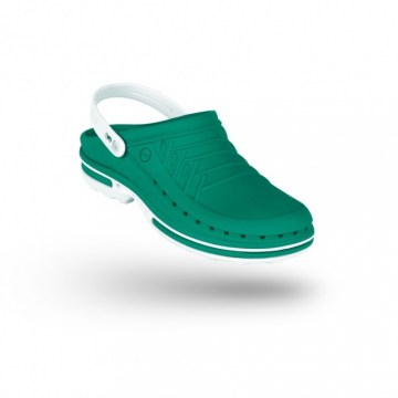 Wock clog 06 verde branco com tira-2